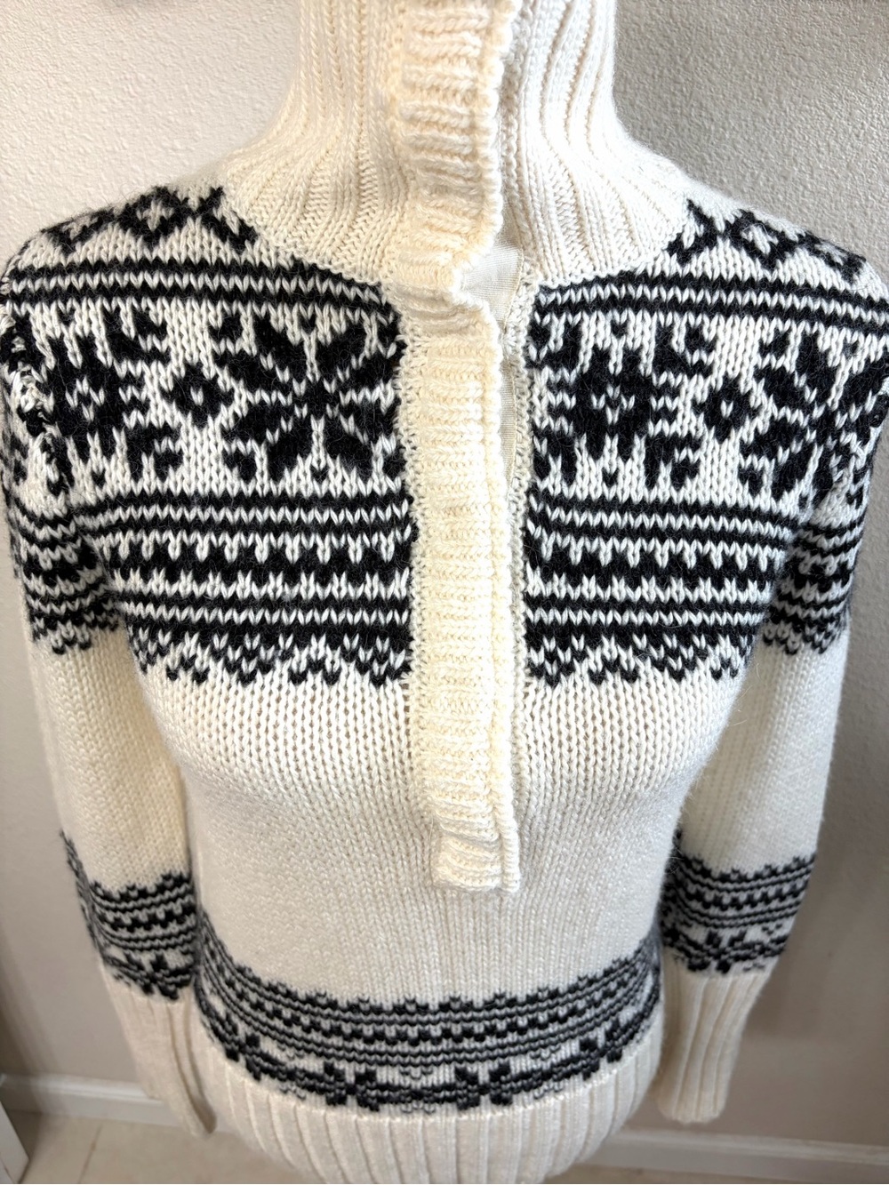 J. Crew Nordic Fair Isle Wool Sweater Small NWT - Picture 4 of 10
